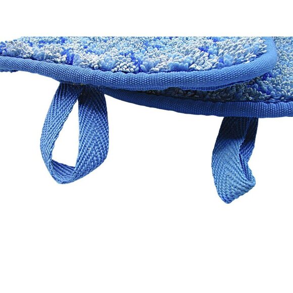 Rubbermaid Commercial HYGEN Q410 Microfiber Wet Pad With Scrubber Lot Of 2 Blue - Picture 10 of 10